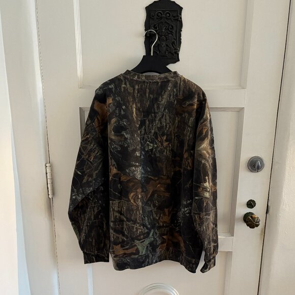 Mossy Oak X Jerzees Outdoor Camo Sweatshirt | Size Large - Picture 2 of 3